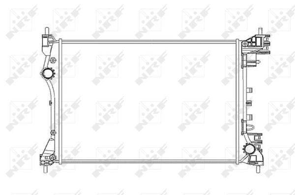 Радиатор охлаждение двигателя WILMINK GROUP WG1722640