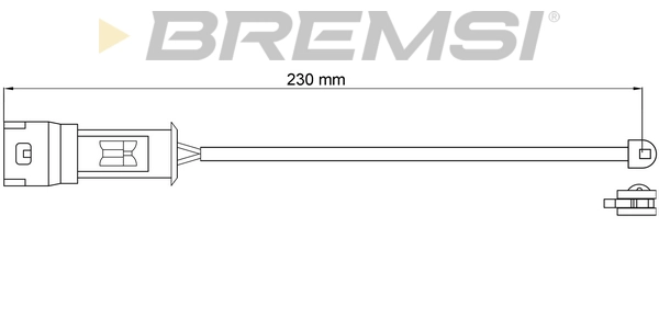Сигнализатор износ тормозных колодок BREMSI WI0575