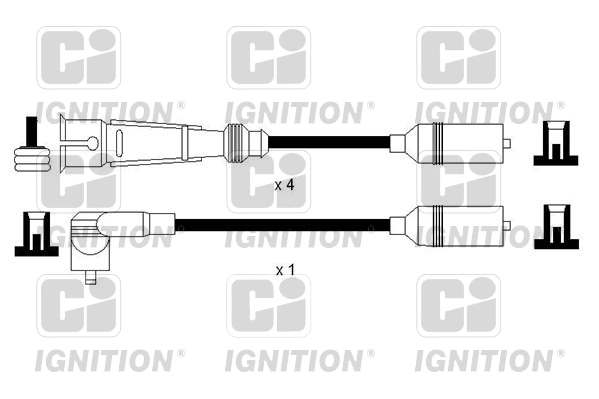 Комплект проводов зажигания ci QUINTON HAZELL XC1159