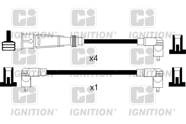 Комплект проводов зажигания ci QUINTON HAZELL XC774