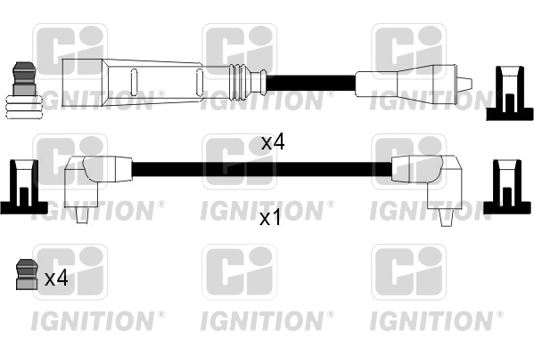 Комплект проводов зажигания ci QUINTON HAZELL XC905