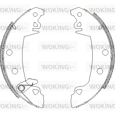 Тормозные колодки WOKING Z4017.03