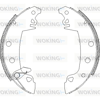 Тормозные колодки WOKING Z4017.06