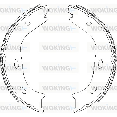 Барабанная тормозная колодка стояночный тормоз WOKING Z4058.00