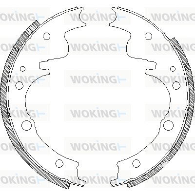 Тормозные колодки WOKING Z4104.00