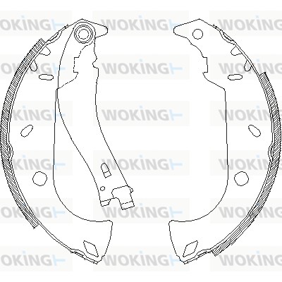 Тормозные колодки WOKING Z4180.01