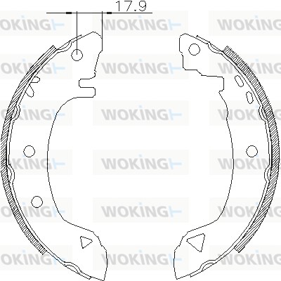 Тормозные колодки WOKING Z4182.01
