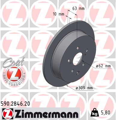 Тормозной диск coat z