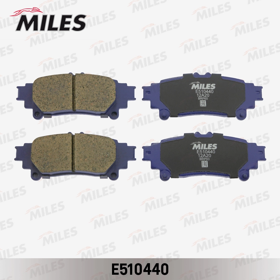 Комплект тормозных колодок дисковый тормоз MILES E510440