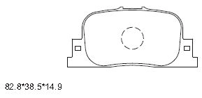 Комплект тормозных колодок дисковый тормоз ASIMCO KD2721