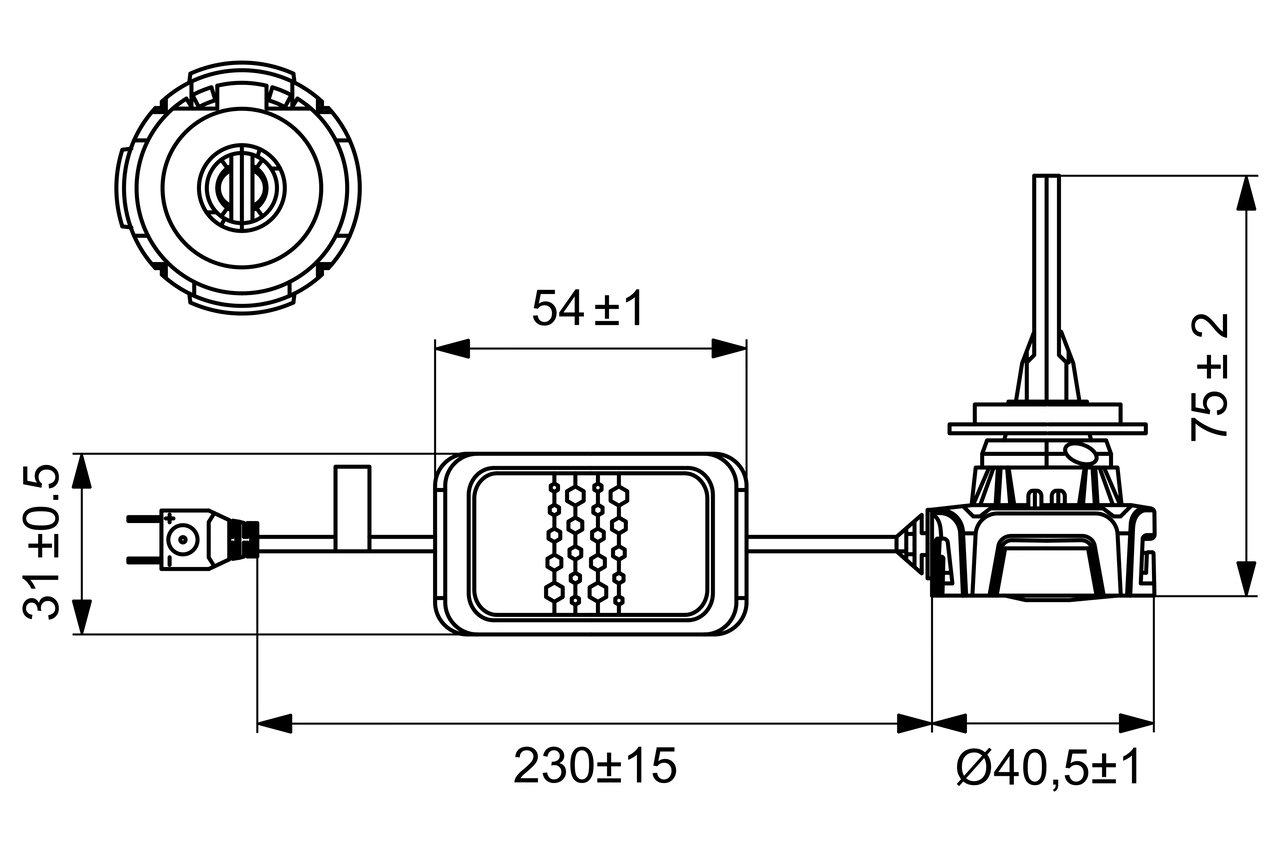 Лампа накаливания фара дальнего света led gigalight twin BOSCH 1 987 301 557