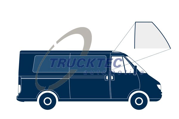Облицовка / защитная накладка боковое стекло TRUCKTEC AUTOMOTIVE 01.67.161