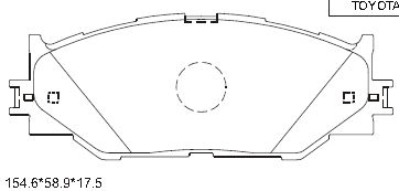 Комплект тормозных колодок дисковый тормоз ASIMCO KD2502