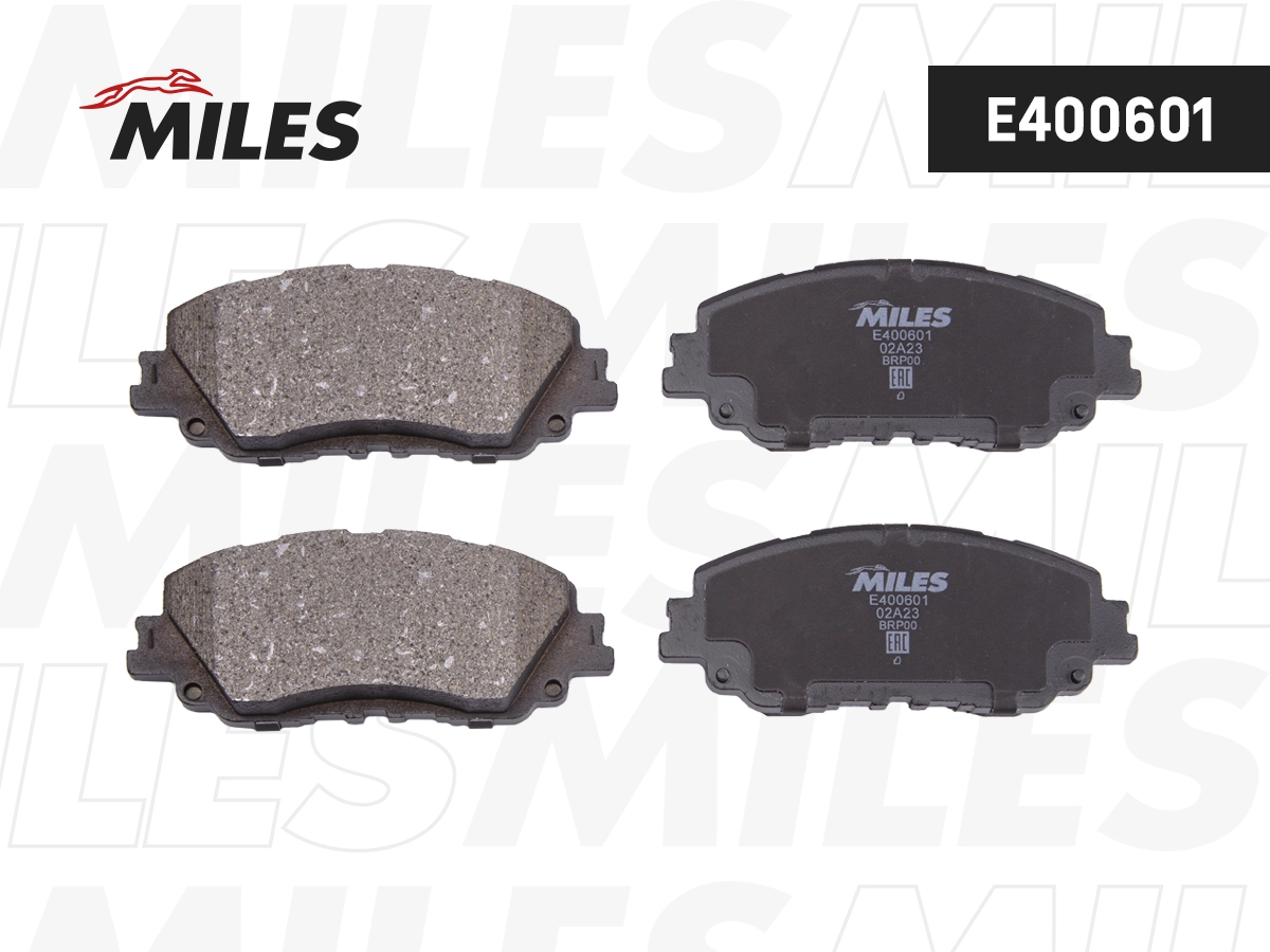 Комплект тормозных колодок дисковый тормоз MILES E400601