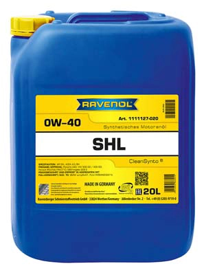 Моторное масло ravenol shl sae 0w-40 RAVENOL 1111127-020-01-999