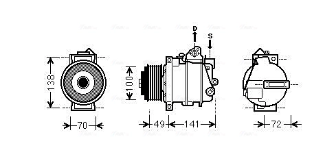 Компрессор кондиционер AVA QUALITY COOLING MSAK560