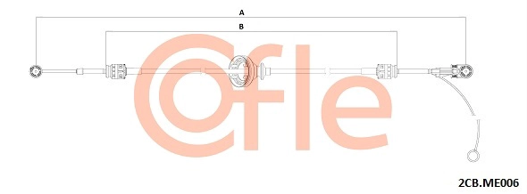 Трос механическая коробка передач COFLE 92.2CB.ME006