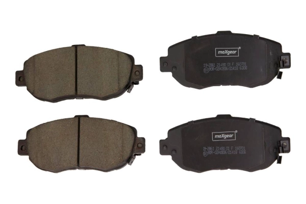 Комплект тормозных колодок дисковый тормоз MAXGEAR 19-2861