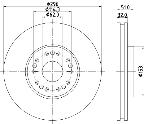 Тормозной диск NISSHINBO ND1115K