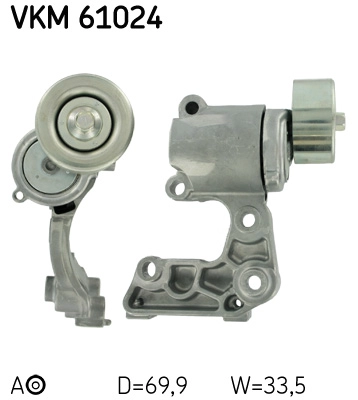 Натяжной ролик поликлиновой ремень SKF VKM 61024