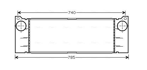 Интеркулер AVA QUALITY COOLING MSA4371