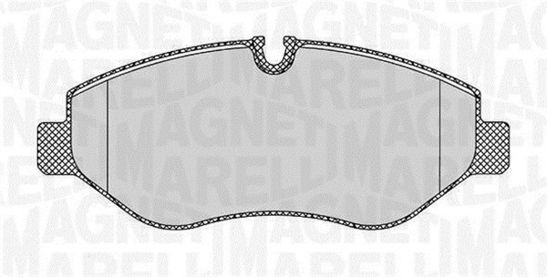 Комплект тормозных колодок дисковый тормоз MAGNETI MARELLI 363916060298