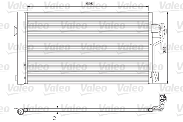 Конденсатор кондиционер VALEO 814391