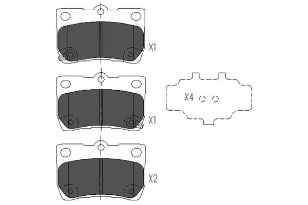 Комплект тормозных колодок дисковый тормоз KAVO PARTS KBP-9083
