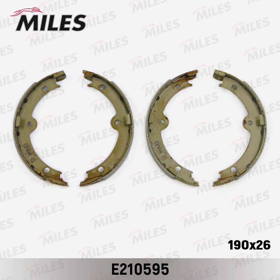 Комплект тормозных колодок стояночная тормозная система MILES E210595