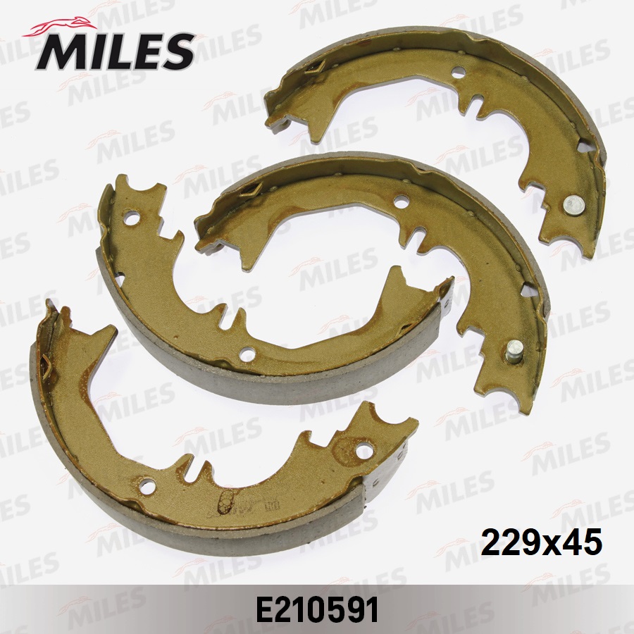 Комплект тормозных колодок стояночная тормозная система MILES E210591