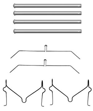 Комплектующие колодки дискового тормоза MINTEX MBA1701