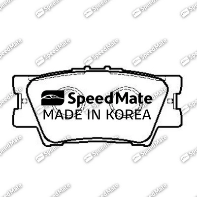 Комплект тормозных колодок дисковый тормоз SPEEDMATE SM-BPJ010