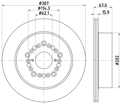 Тормозной диск HELLA/BEHR/PAGID 8DD 355 113-151