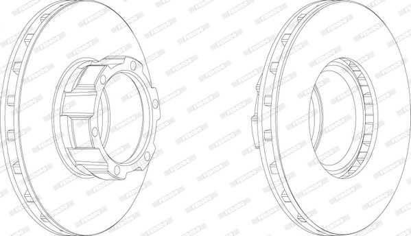 Тормозной диск premier FERODO FCR162A