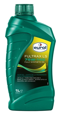 Масло осевого редуктора eurol fultrax 75w-140 ls EUROL E110077-1L