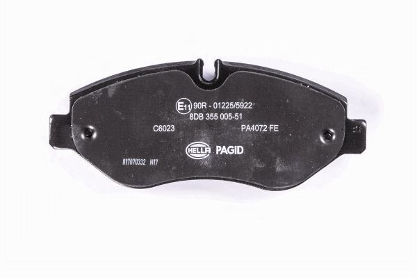 Комплект тормозных колодок дисковый тормоз HELLA/BEHR/PAGID 8DB 355 005-511