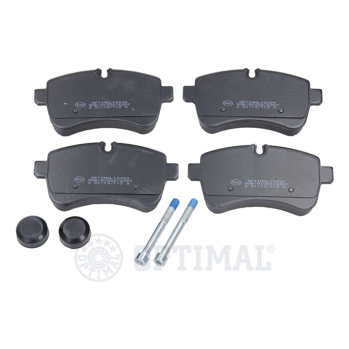 Комплект тормозных колодок дисковый тормоз OPTIMAL BP-12339