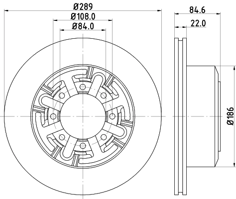Тормозной диск HELLA/BEHR/PAGID 8DD 355 105-791