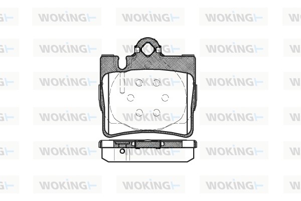 Комплект тормозных колодок дисковый тормоз WOKING P6703.00