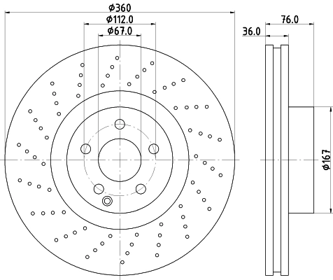Тормозной диск HELLA/BEHR/PAGID 8DD 355 110-181