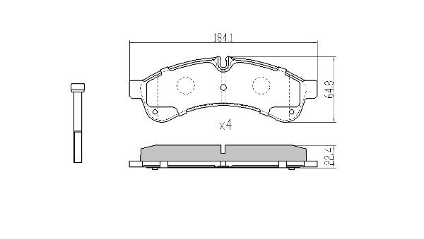 Комплект тормозных колодок дисковый тормоз FREMAX FBP-2072