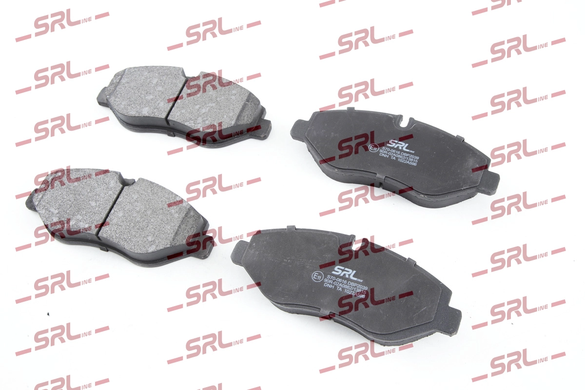 Комплект тормозных колодок дисковый тормоз SRLINE S70-0616