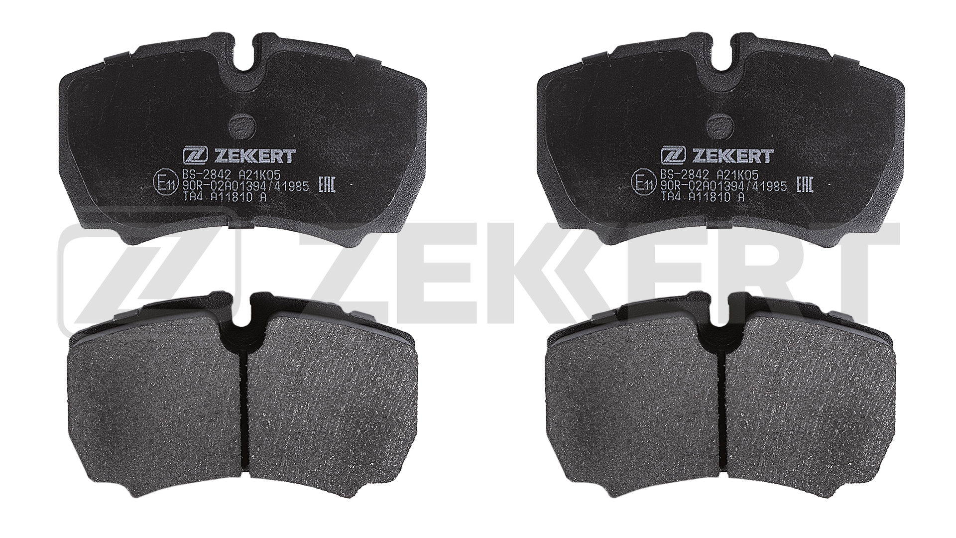 Комплект тормозных колодок дисковый тормоз ZEKKERT BS-2842