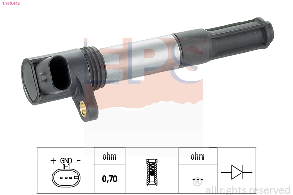 Катушка зажигания made in italy - oe equivalent EPS 1.970.442