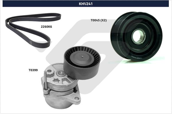 Поликлиновой ременный комплект HUTCHINSON KHV 241