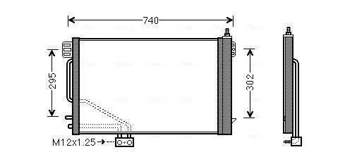 Конденсатор кондиционер AVA QUALITY COOLING MSA5200D