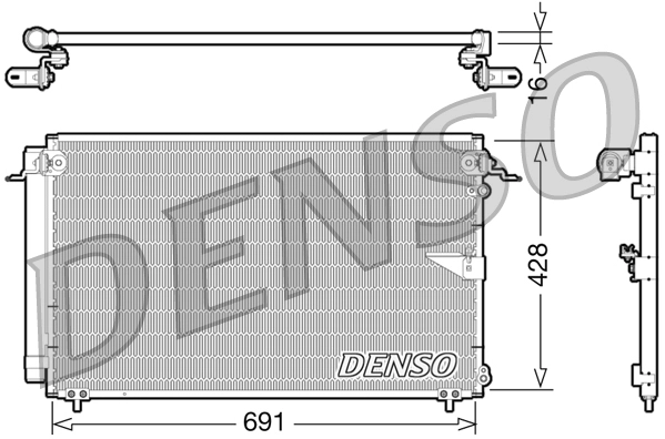 Конденсатор кондиционер DENSO DCN51008