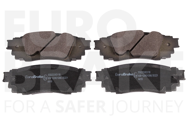 Комплект тормозных колодок дисковый тормоз EUROBRAKE 55022245118