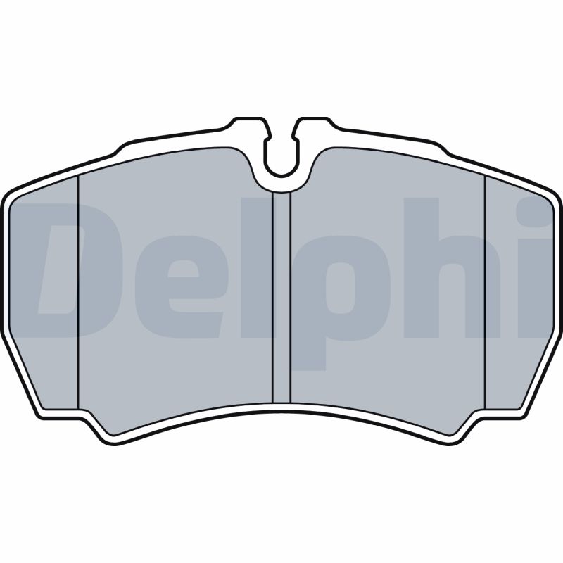 Комплект тормозных колодок дисковый тормоз DELPHI LP3573