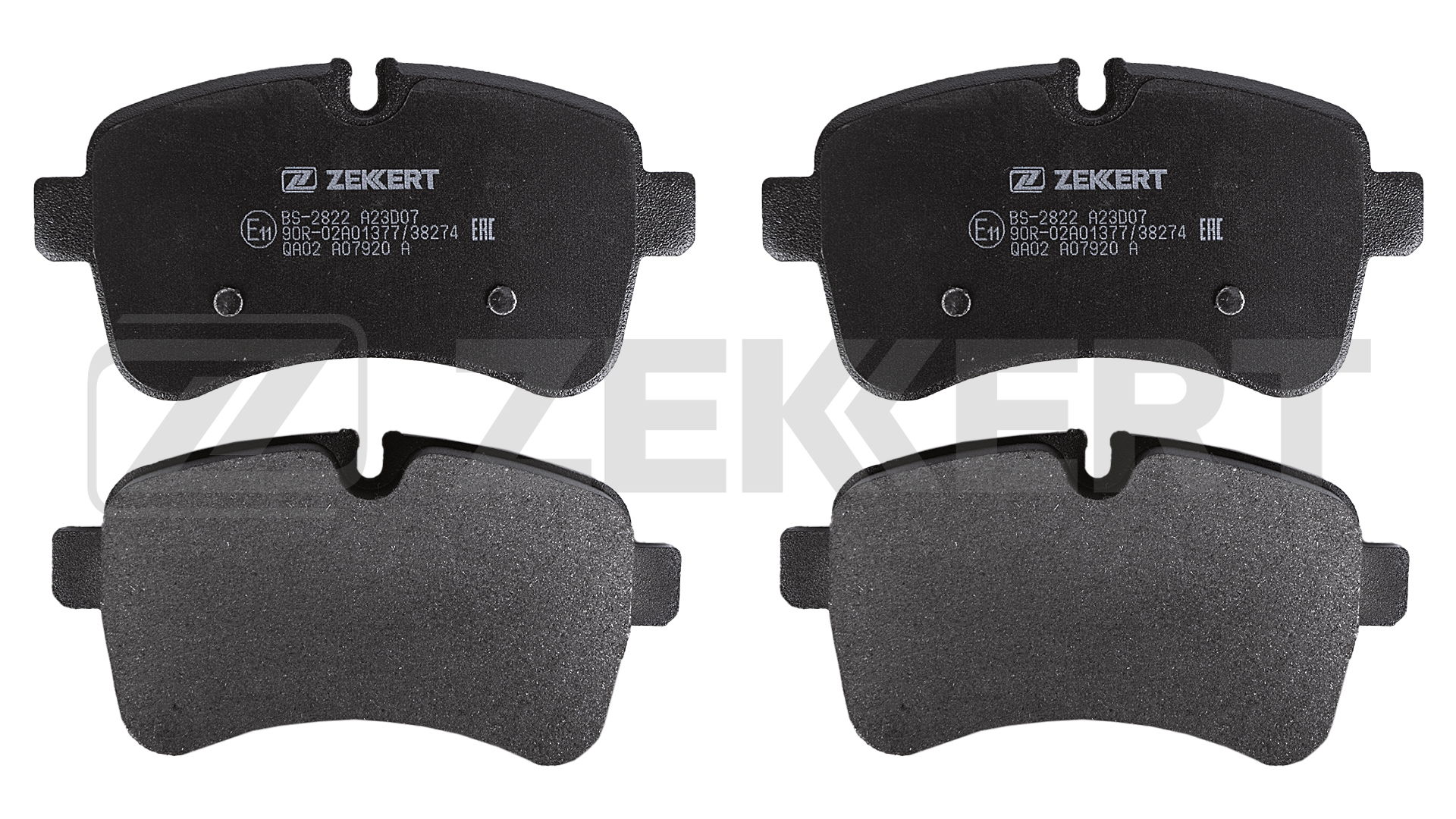 Комплект тормозных колодок дисковый тормоз ZEKKERT BS-2822